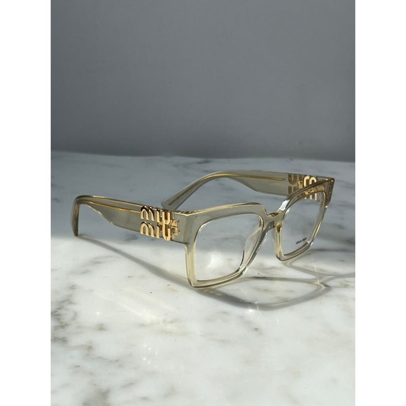 NEW Miu Miu MU04UV Oversized Square Eyeglasses in Clear - Picture 9 of 10